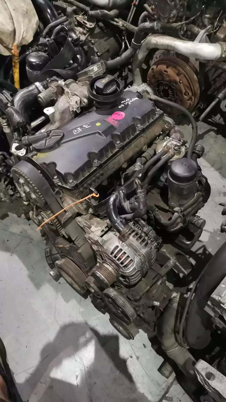 Second image of Audi 1.9L TDI BKE Head Block & Sump Engine