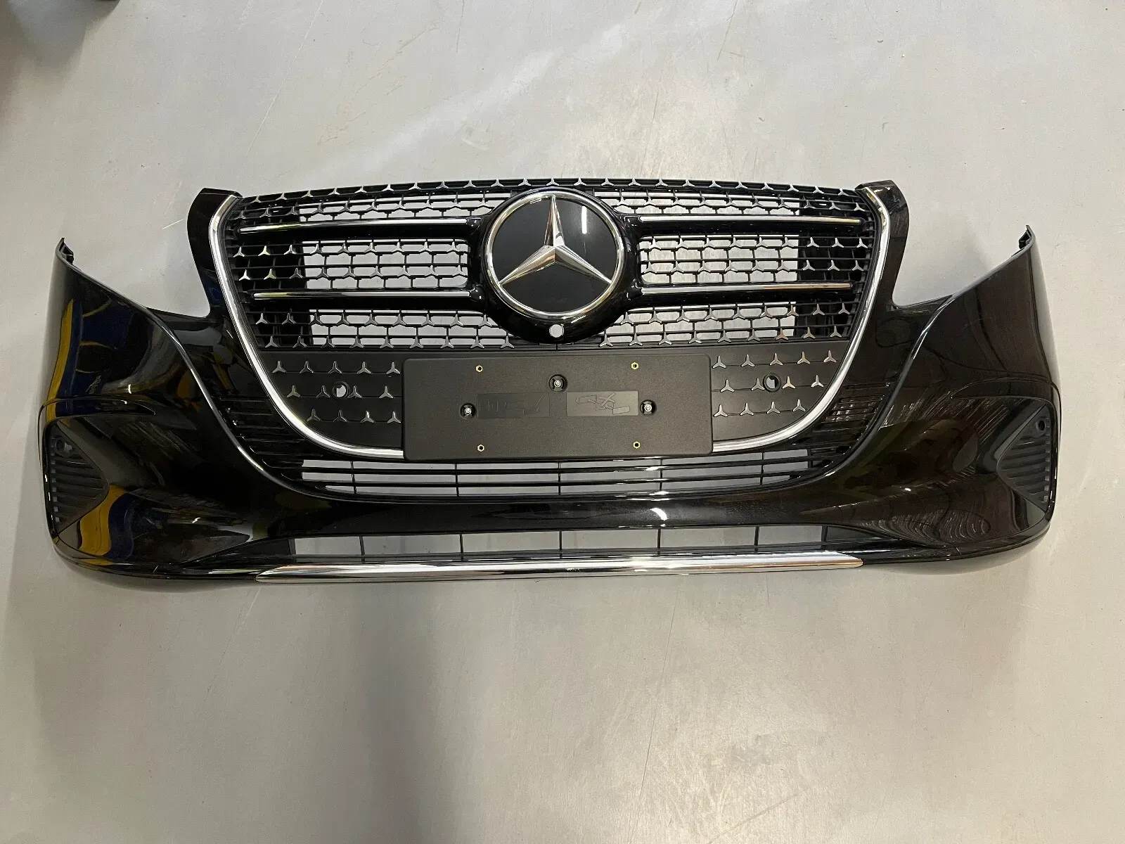 Mercedes V-Class W447 Facelift Front Bumper Black OEM