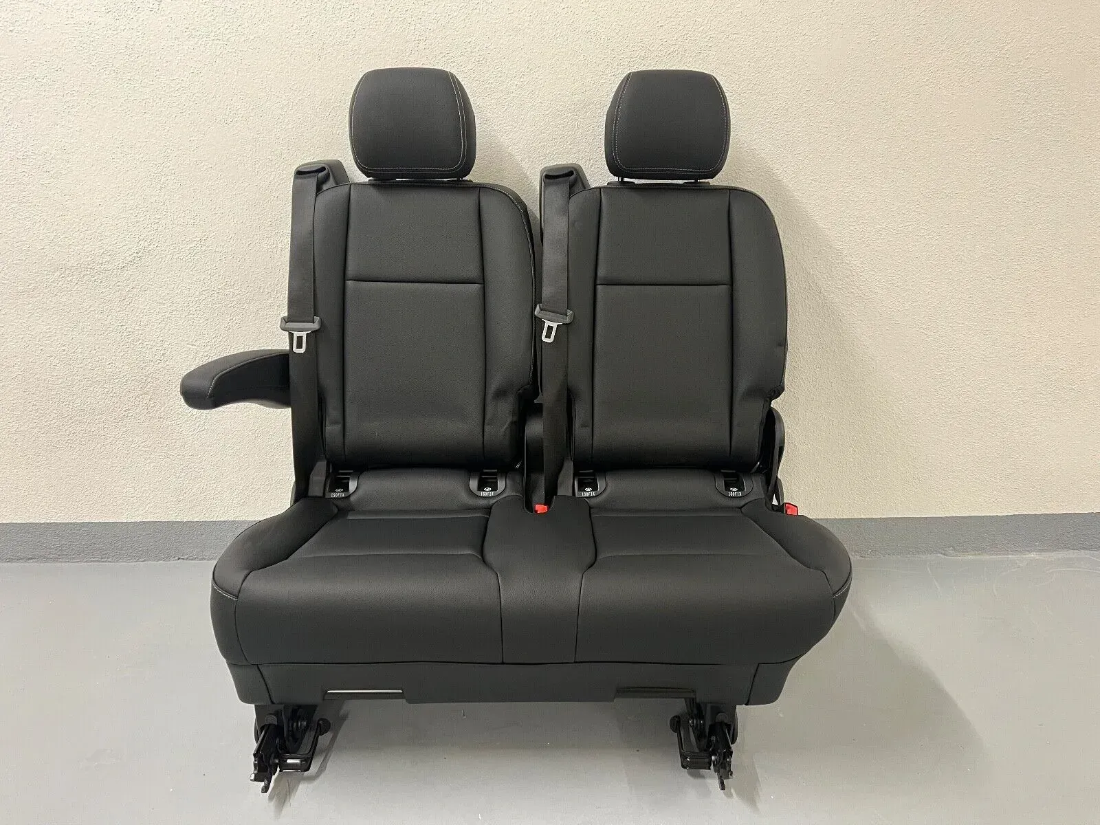 Mercedes W447 Vito/V-Class 2-Seater Bench Seat Artificial Leather with Armrest OEM