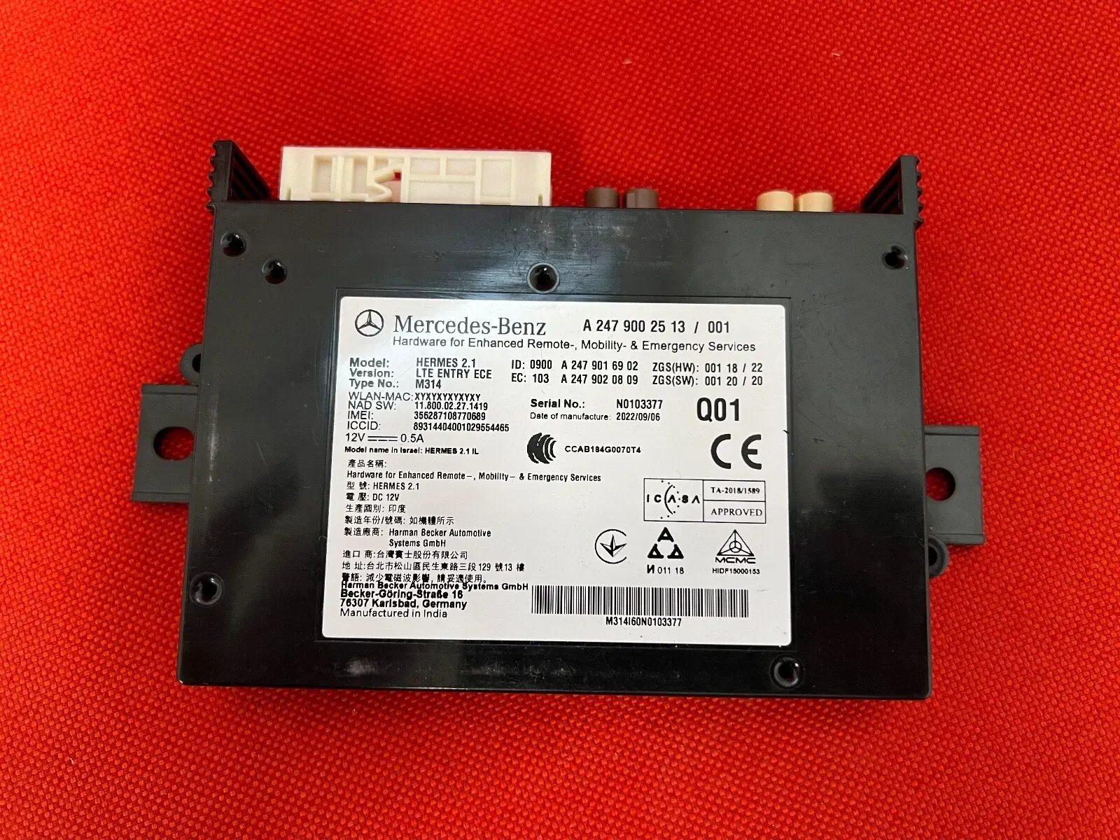 Mercedes-Benz Sprinter Control Unit Communication Module Tele A2479002513 NEW